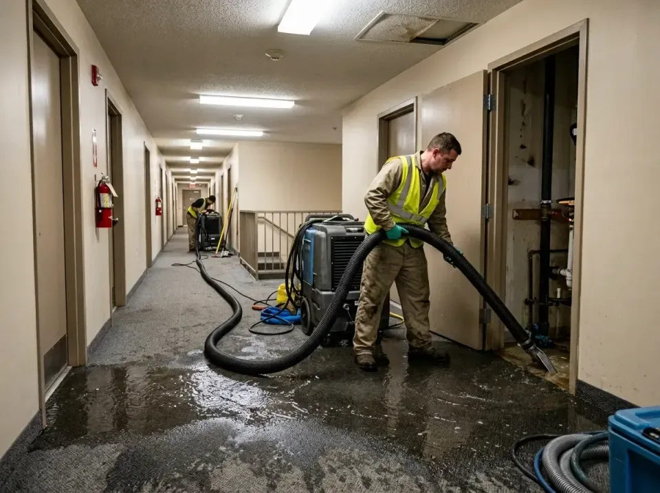 multi-unit-apartment-hallway-f-005 — frequently asked questions, Emergency Burst Pipe Water Extraction & Removal in Hope, AR